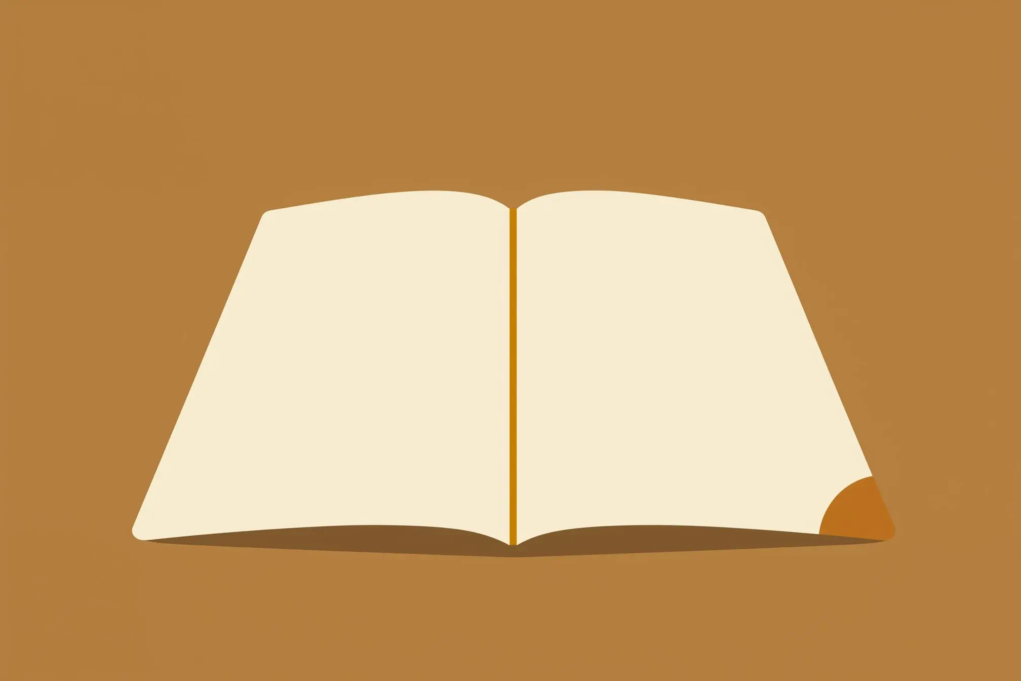 Deux pages ouvertes et aucune écriture : la forme que prend une note de test avant d'être rédigée.