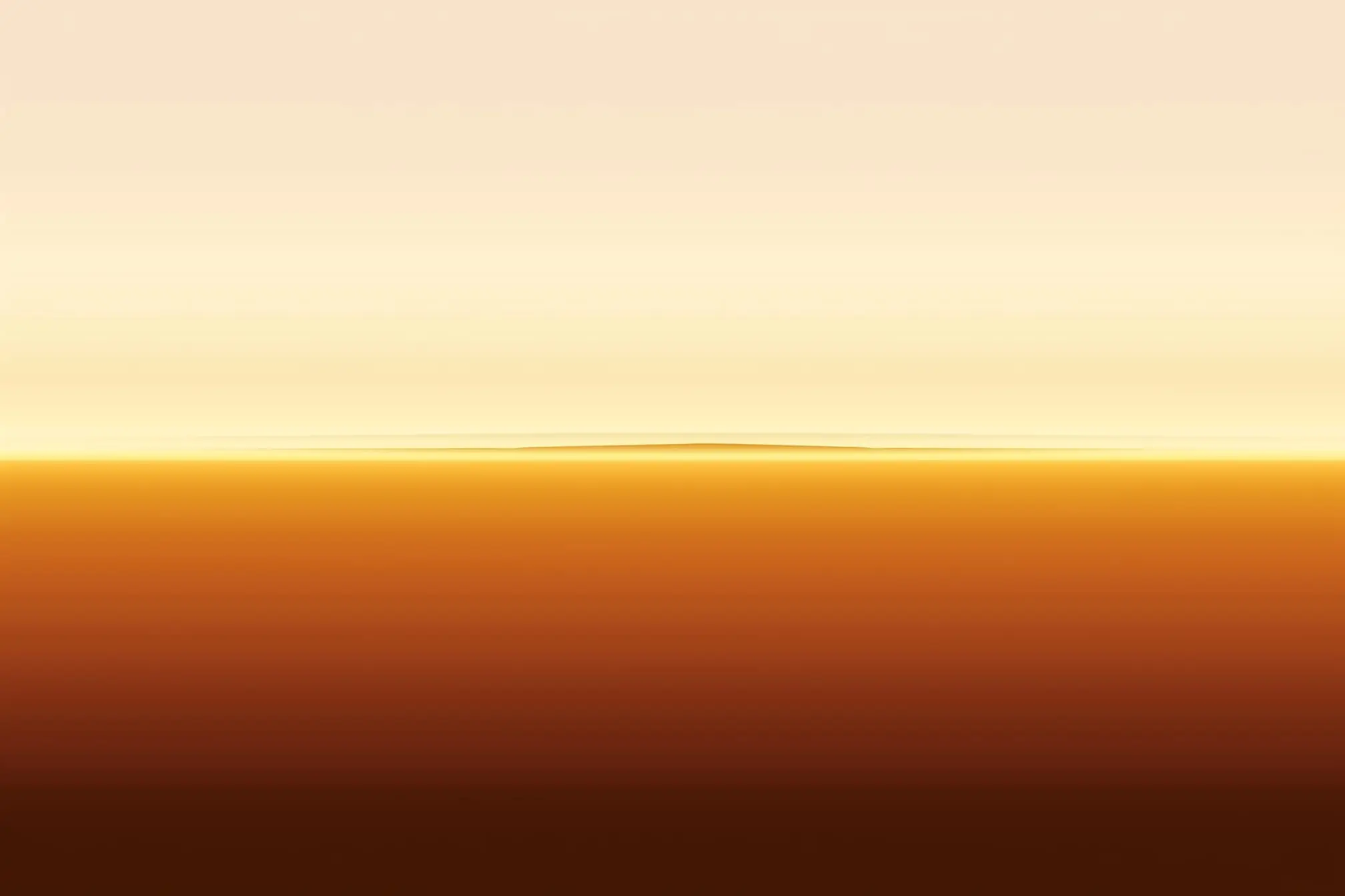 Des bandes de couleur du brun profond au crème, qui ferment la série sur une lumière de fin de journée.
